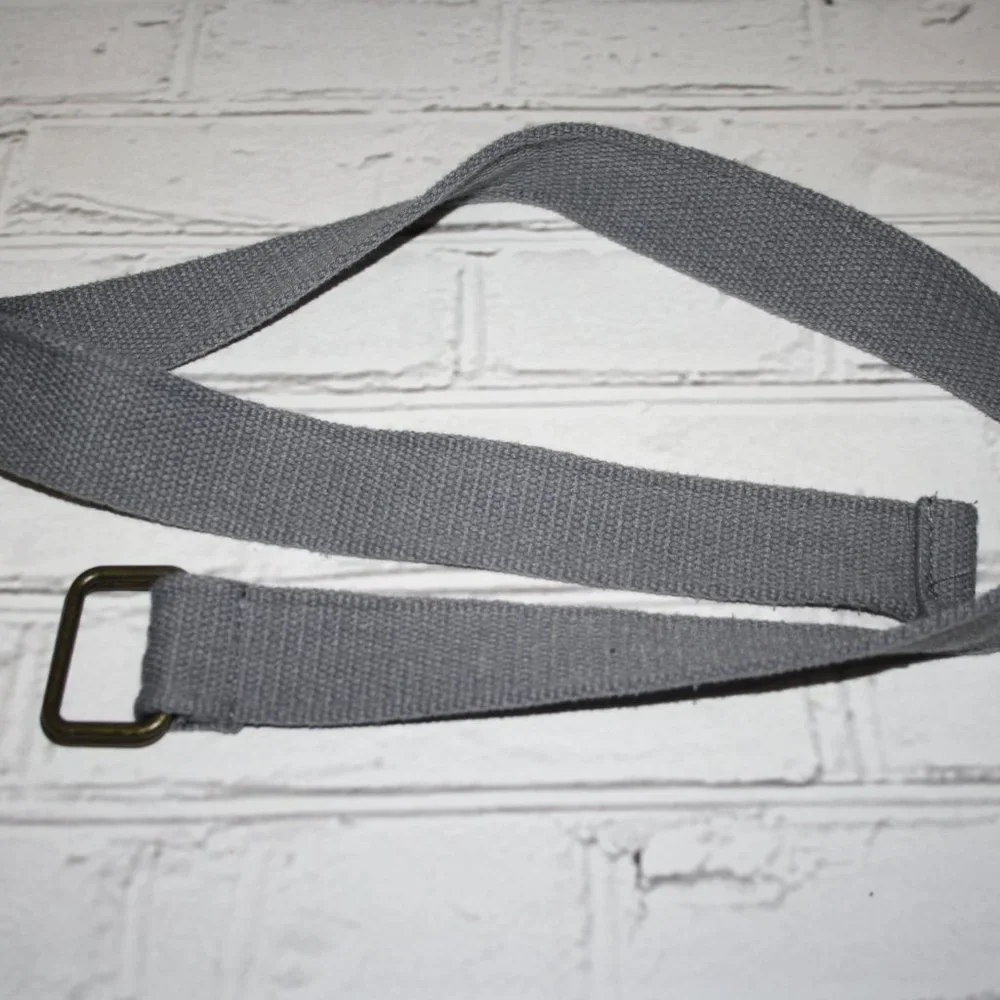 🌫️ GRAY CANVAS BELT · BIG KIDS · UP TO 34